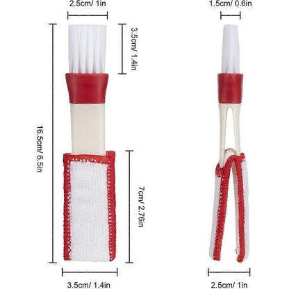 Car Vent Cleaning Brush Microfiber Cleaners for Window Louver Air Conditioner Roller Shutters 2 Pieces V1263-JX-2868