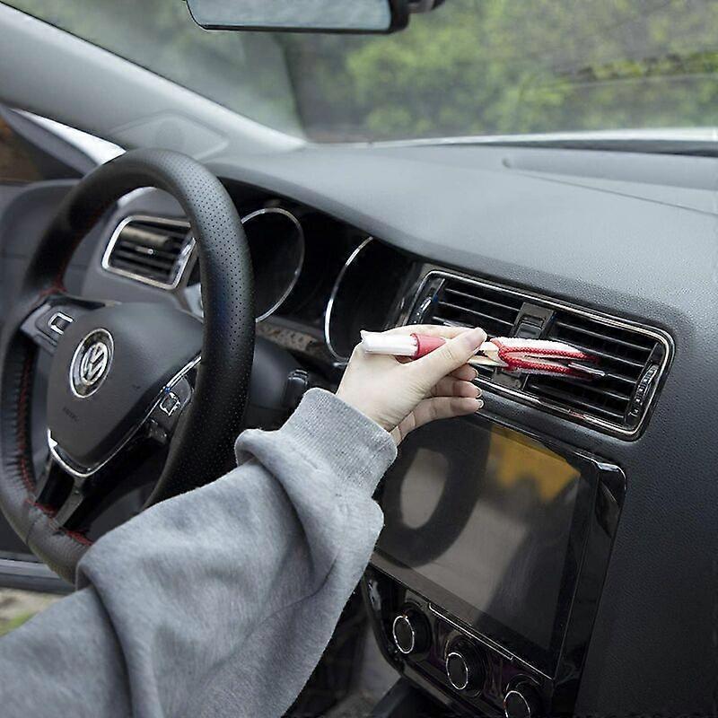 Car Vent Cleaning Brush Microfiber Cleaners for Window Louver Air Conditioner Roller Shutters 2 Pieces V1263-JX-2868