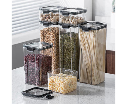 Clear Food Storage Box Container Moisture Proof Grain Bottle Jar Kitchen Supply-4 V1263-JX-288