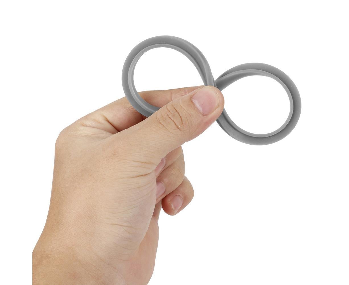 New Replacement Gaskets for Juicer, 2 White Rubber Rings, Flexible Home Use V1263-JX-2883