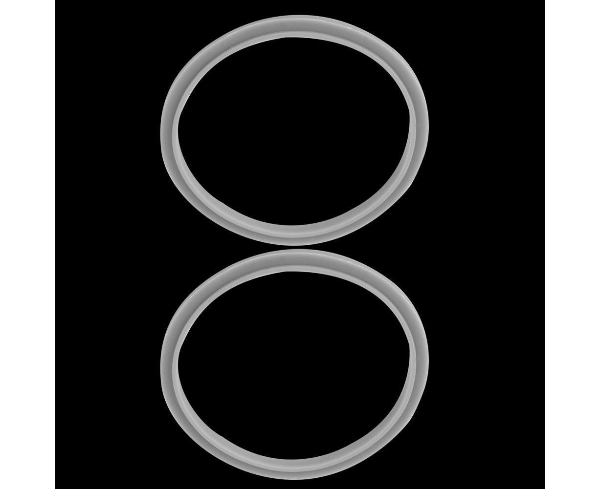 New Replacement Gaskets for Juicer, 2 White Rubber Rings, Flexible Home Use V1263-JX-2883