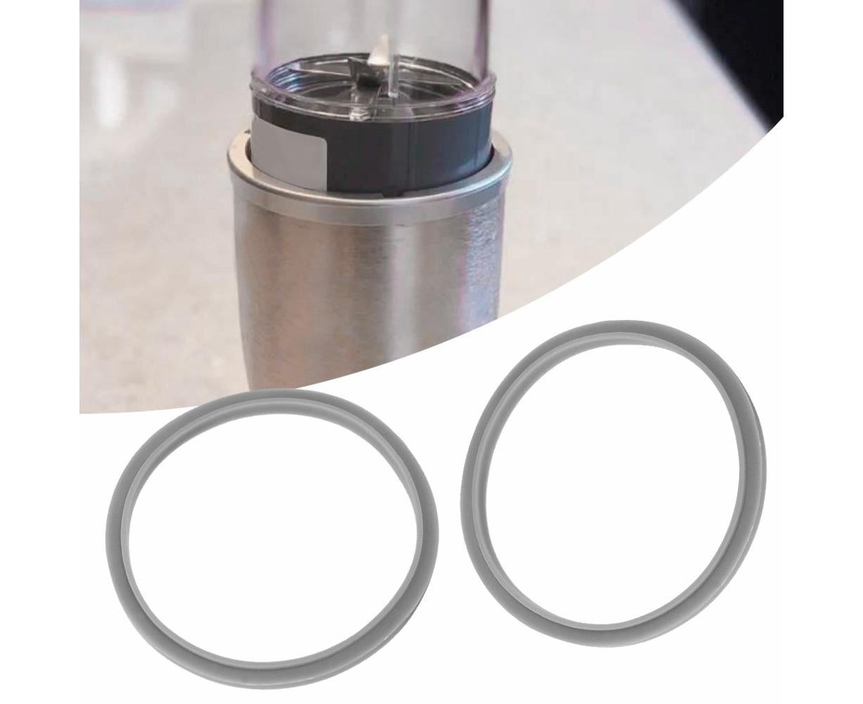 New Replacement Gaskets for Juicer, 2 White Rubber Rings, Flexible Home Use V1263-JX-2883