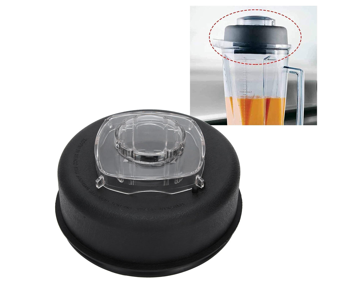 Juicer Blender Upper Lid with Plug Replacement, 64oz Container Accessory V1263-JX-2885