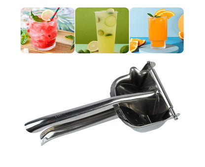Stainless Steel Lemon Squeezer, Heavy Duty Citrus Juicer with Long Handle for Fruits V1263-JX-2888