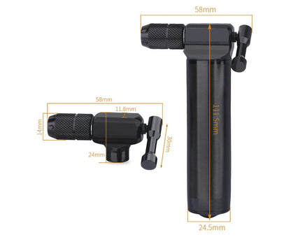 1 Set Mini Pump Nozzle Good Sealing Knob Switch CO2 High Pressure Quick Inflation Rust Resistant Pump V1263-JX-289
