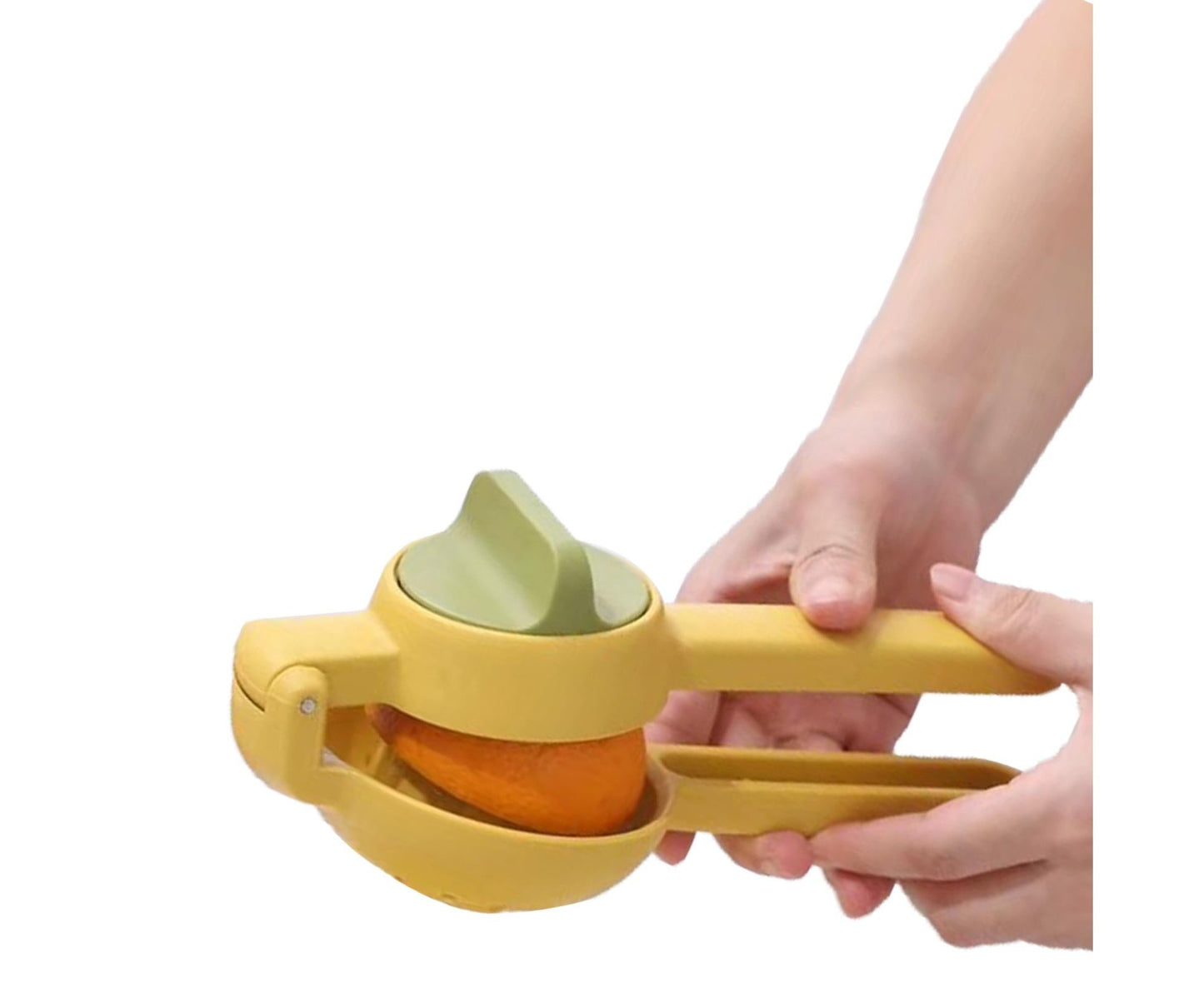 Lemon Squeezer, Multifunctional Plastic Portable Juicer for Fruit, Home Use, Yellow V1263-JX-2893