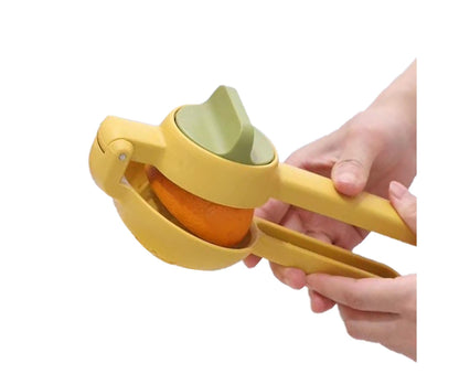 Lemon Squeezer, Multifunctional Plastic Portable Juicer for Fruit, Home Use, Yellow V1263-JX-2893