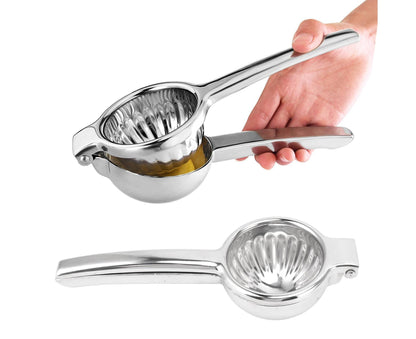 Manual Juicer, Stainless Steel, Small Portable Hand Press Fruit Squeezer for Lemon & Orange V1263-JX-2895