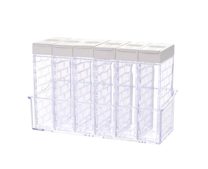 Seasoning Sauce Container Double-lid Fresh-keeping-White V1263-JX-290