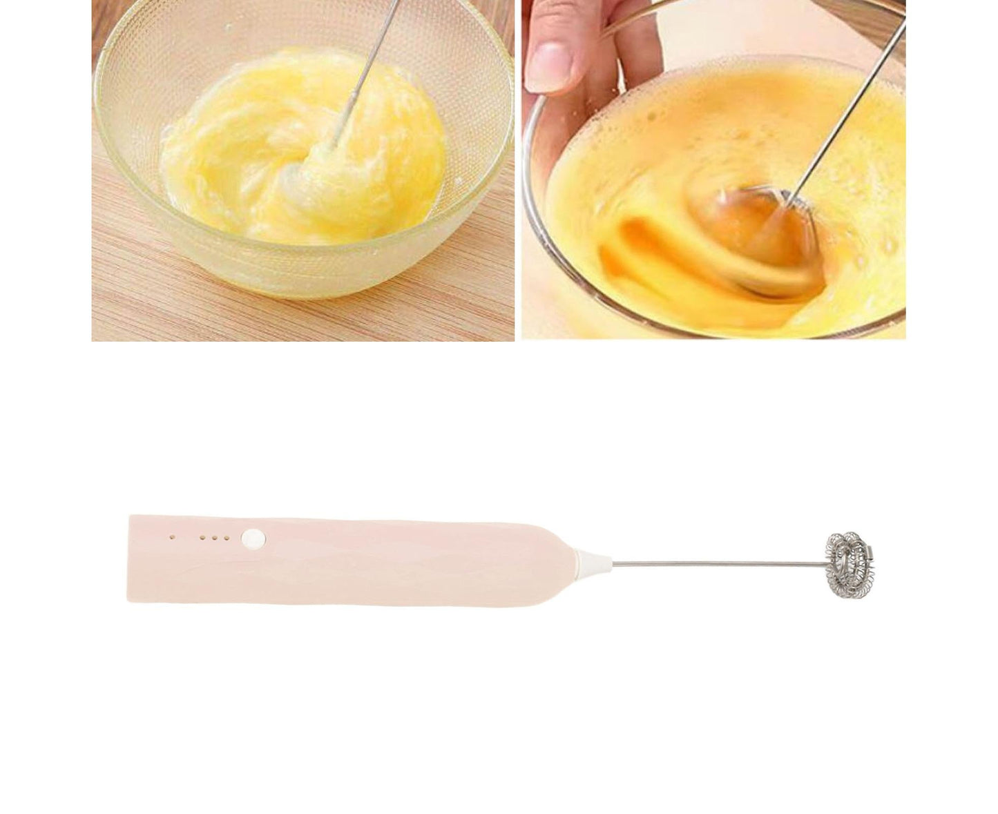 Small Household Egg Beater, Mini Multifunctional Handheld Electric Blender, Foam Maker, Whisk, Cordless for V1263-JX-2912