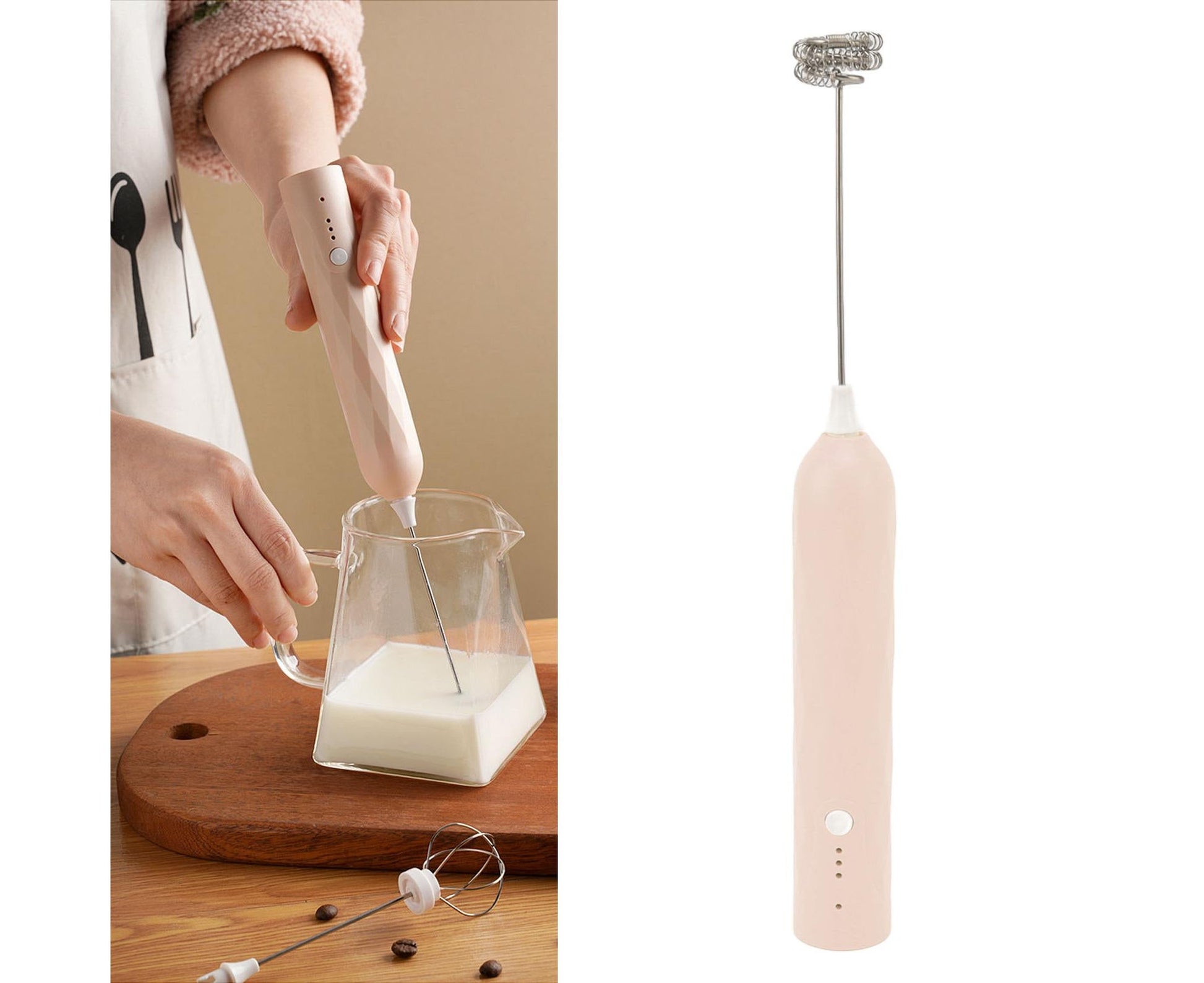 Small Household Egg Beater, Mini Multifunctional Handheld Electric Blender, Foam Maker, Whisk, Cordless for V1263-JX-2912