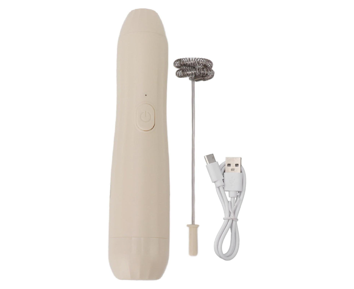 Khaki Rechargeable Milk Frother, Coffee Mixer for Lattes & Hot Chocolate V1263-JX-2913