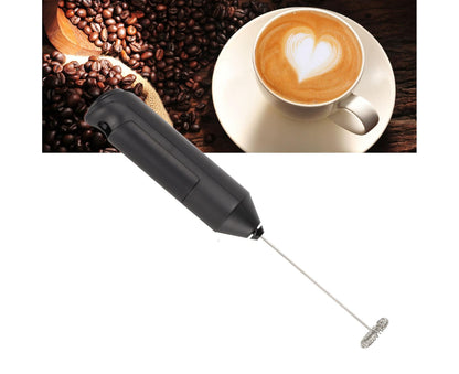 Stainless Steel Handheld Milk Frother, Electric Whisk & Drink Mixer with Bracket for Coffee V1263-JX-2915