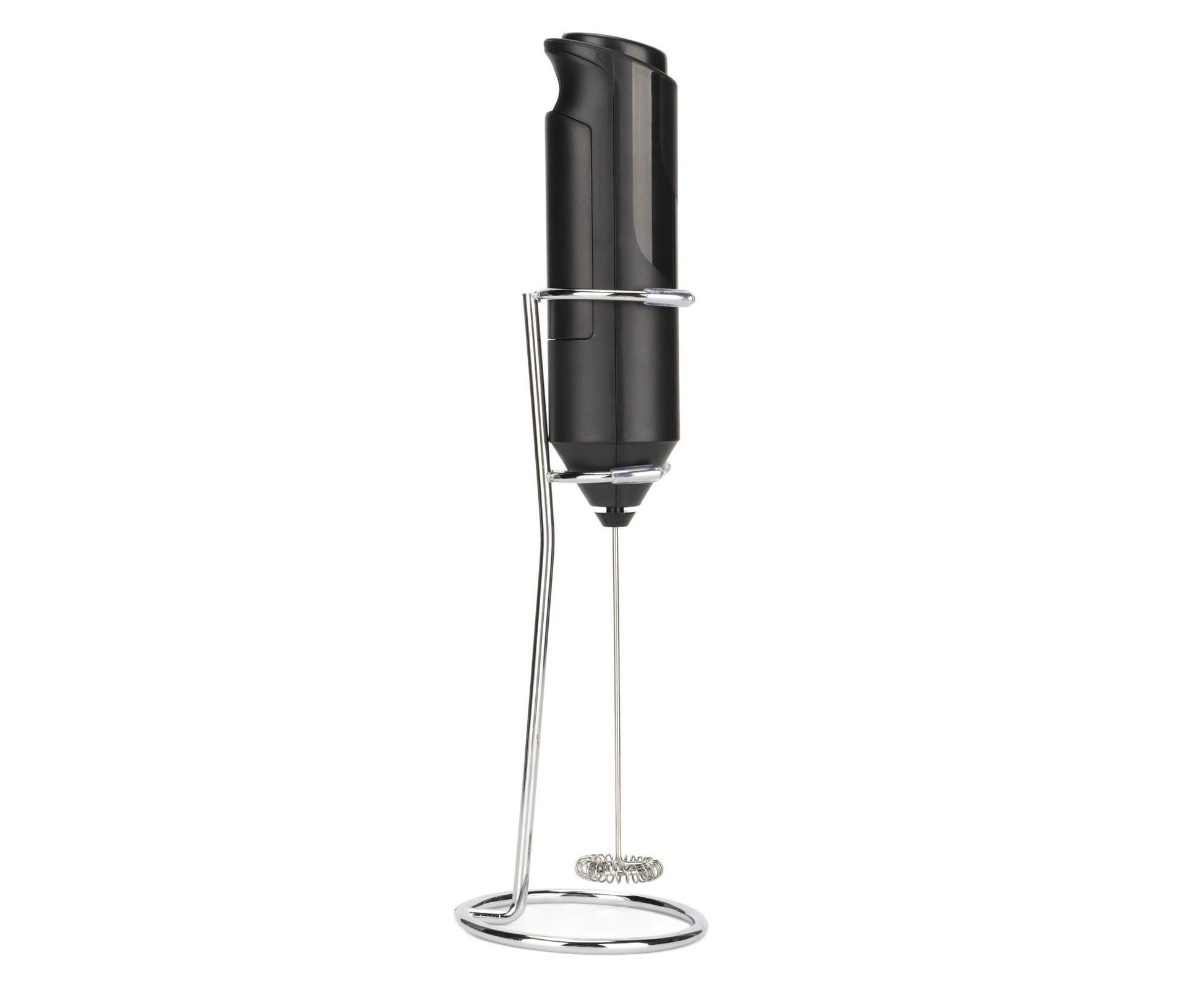 Stainless Steel Handheld Milk Frother, Electric Whisk & Drink Mixer with Bracket for Coffee V1263-JX-2915
