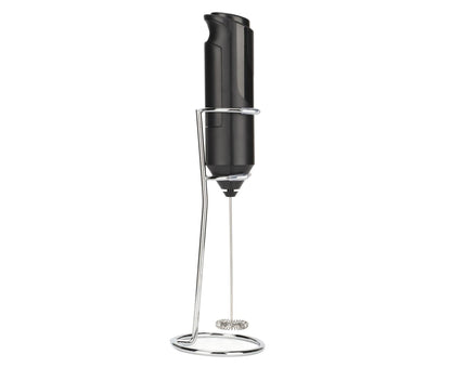 Stainless Steel Handheld Milk Frother, Electric Whisk & Drink Mixer with Bracket for Coffee V1263-JX-2915
