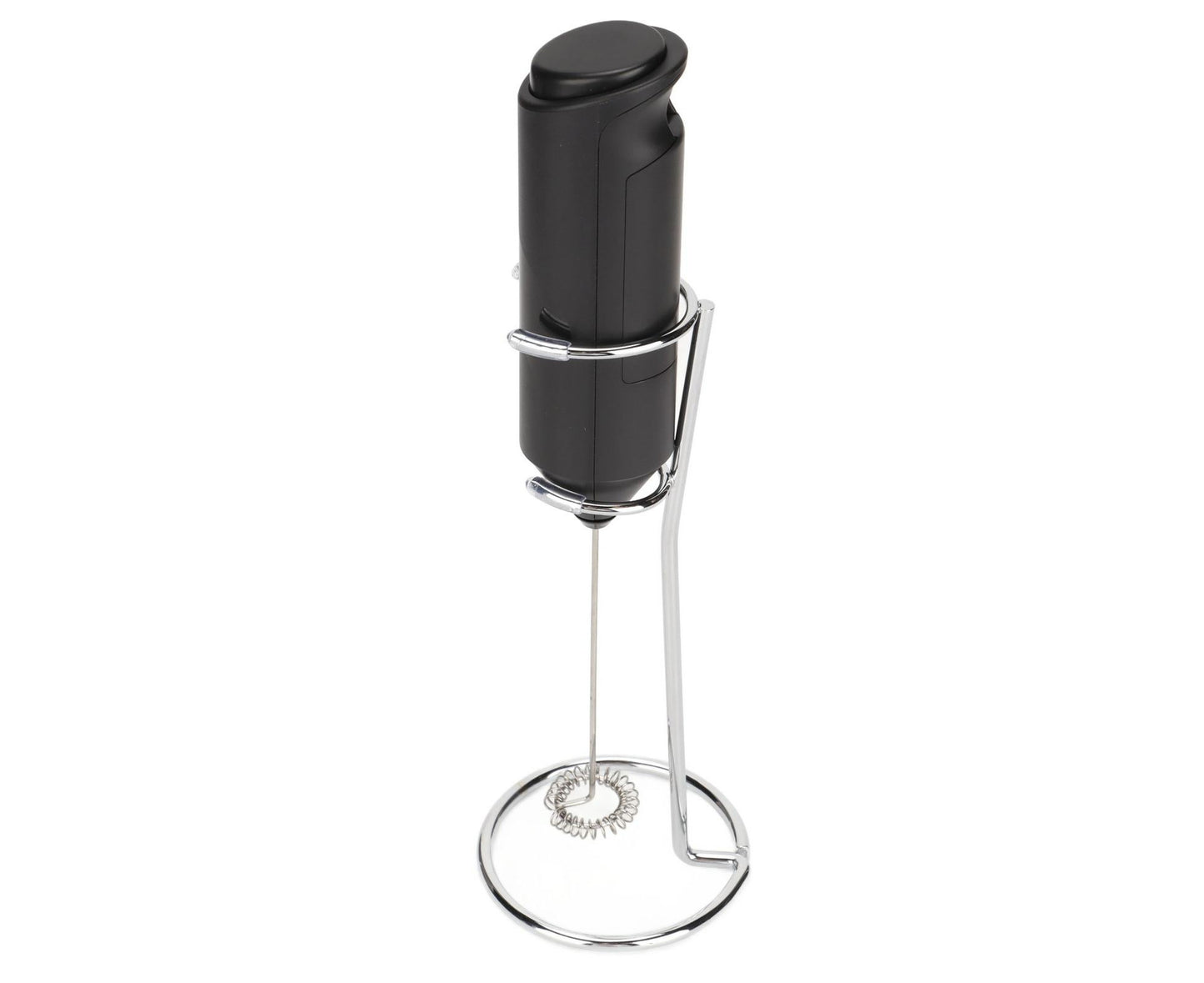 Stainless Steel Handheld Milk Frother, Electric Whisk & Drink Mixer with Bracket for Coffee V1263-JX-2915