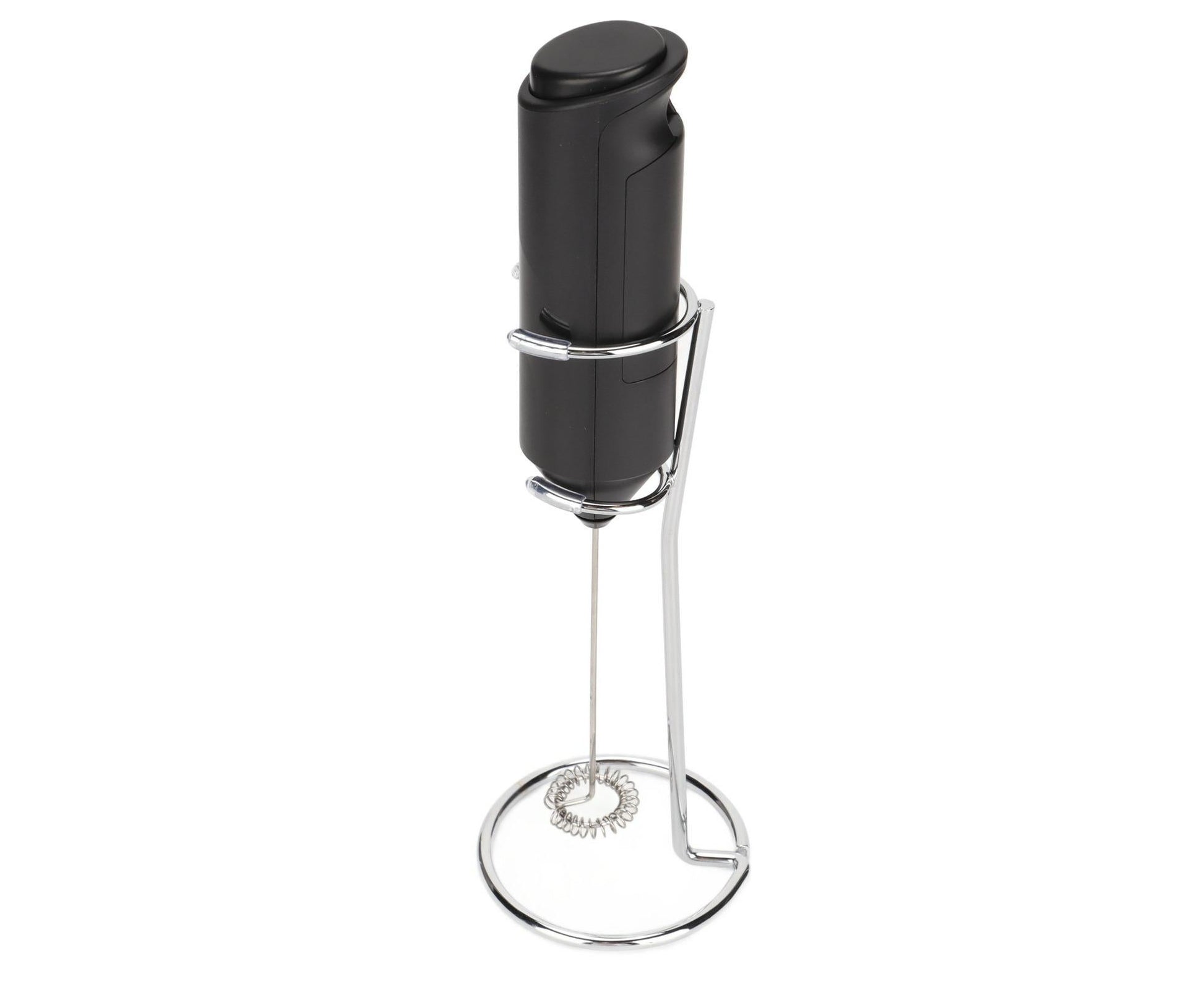 Stainless Steel Handheld Milk Frother, Electric Whisk & Drink Mixer with Bracket for Coffee V1263-JX-2915