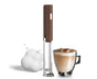 Electric Milk Frother, Rechargeable Handheld Foam Maker, 3 Adjustable Levels, Hangable & Foldable Whisk for V1263-JX-2917