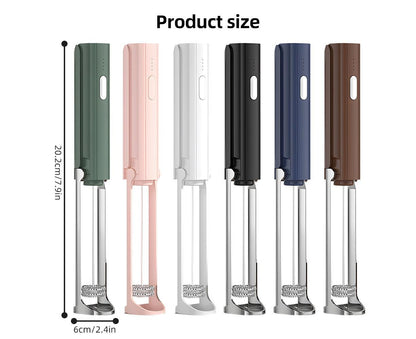Electric Milk Frother, Rechargeable Handheld Foam Maker, 3 Adjustable Levels, Hangable & Foldable Whisk for V1263-JX-2917