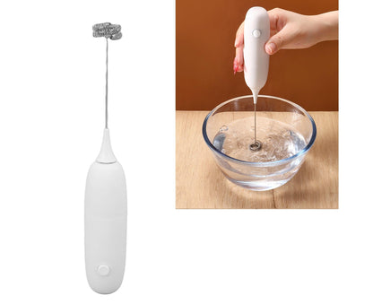 Battery Operated Handheld Milk Frother, Foam Maker, Egg Beater, Household Small Baking Tool for Coffee & V1263-JX-2921