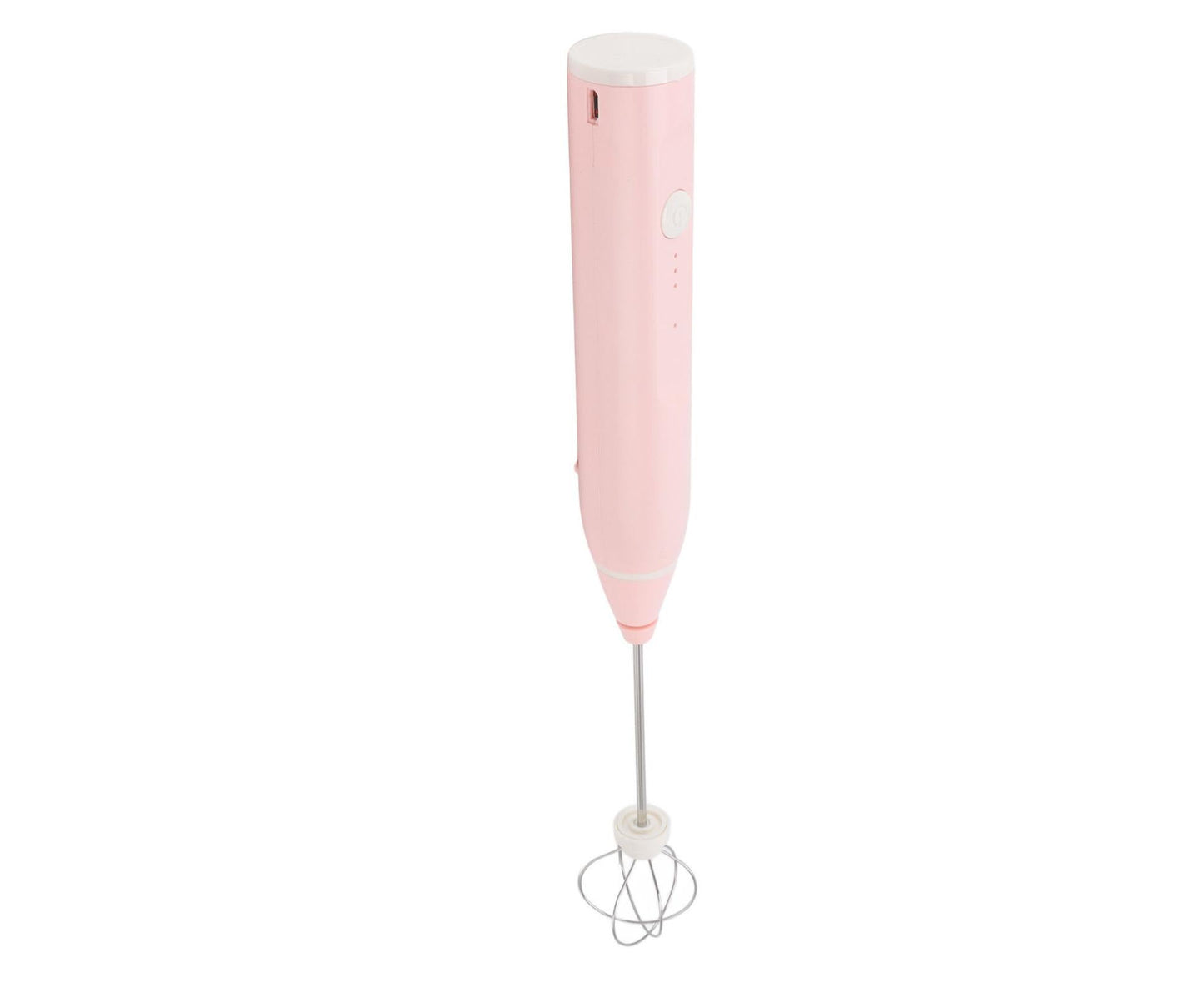Mini Electric Stirrer, Cordless Multifunctional Eggbeater with 2 Heads for Home Coffee & Drinks, Pink V1263-JX-2922