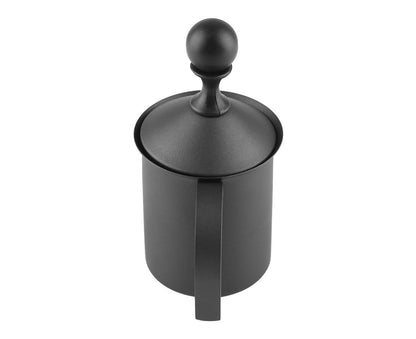 Stainless Steel Manual Double Mesh Milk Frother, Foam Maker for Coffee Decoration (400ml) V1263-JX-2923
