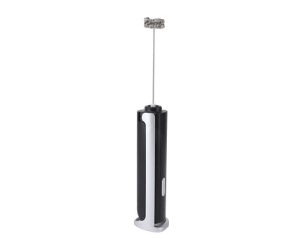 Handheld Milk Frother, Black, Dual Hoop Head, 3 Adjustable Gears, Electric Foam Maker for Coffee V1263-JX-2924