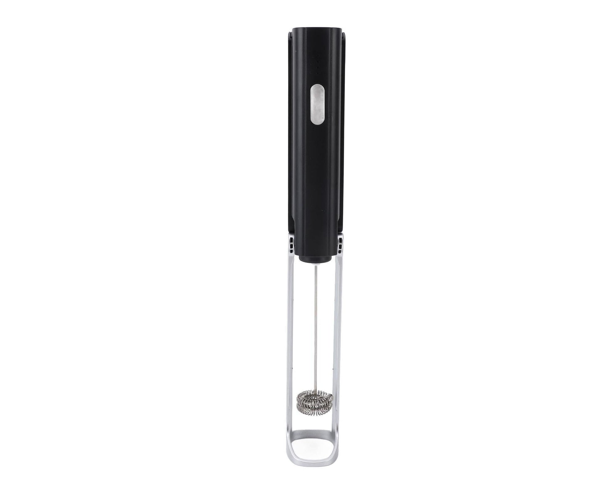 Handheld Milk Frother, Black, Dual Hoop Head, 3 Adjustable Gears, Electric Foam Maker for Coffee V1263-JX-2924