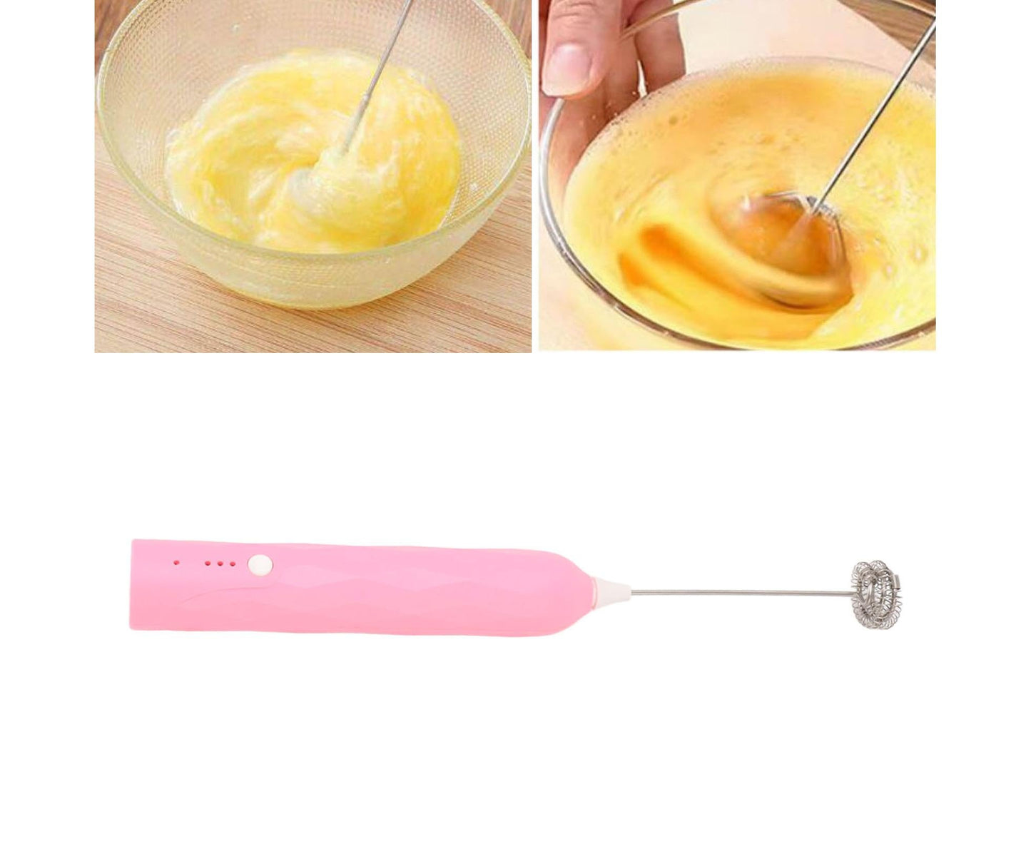 Small Household Egg Beater, Mini Multifunctional Handheld Electric Stirrer, Foam Maker, Whisk, Cordless Milk V1263-JX-2925