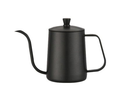 600ml Pour Over Kettle Coffee Maker Stainless Steel Gooseneck Drip Tea Pot Jug-Black 600ML V1263-JX-293