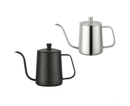600ml Pour Over Kettle Coffee Maker Stainless Steel Gooseneck Drip Tea Pot Jug-Black 600ML V1263-JX-293