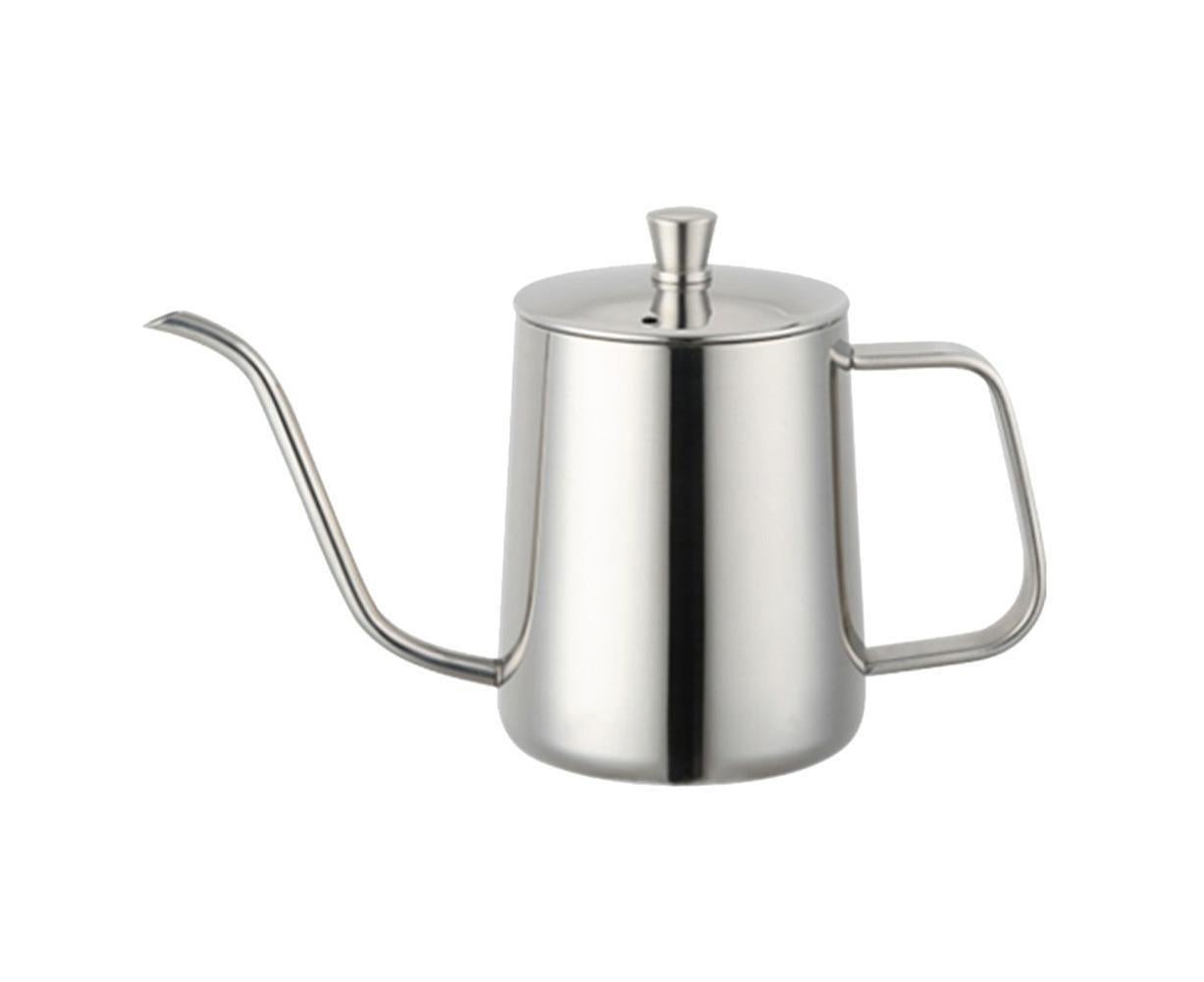 600ml Pour Over Kettle Coffee Maker Stainless Steel Gooseneck Drip Tea Pot Jug-Black 600ML V1263-JX-293