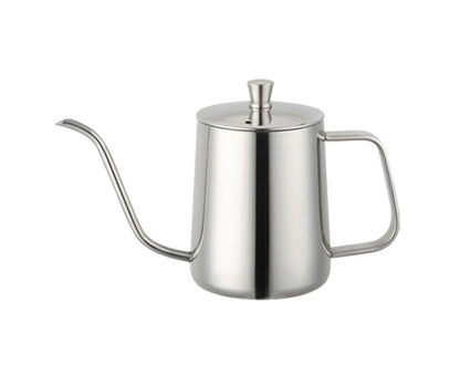 600ml Pour Over Kettle Coffee Maker Stainless Steel Gooseneck Drip Tea Pot Jug-Black 600ML V1263-JX-293