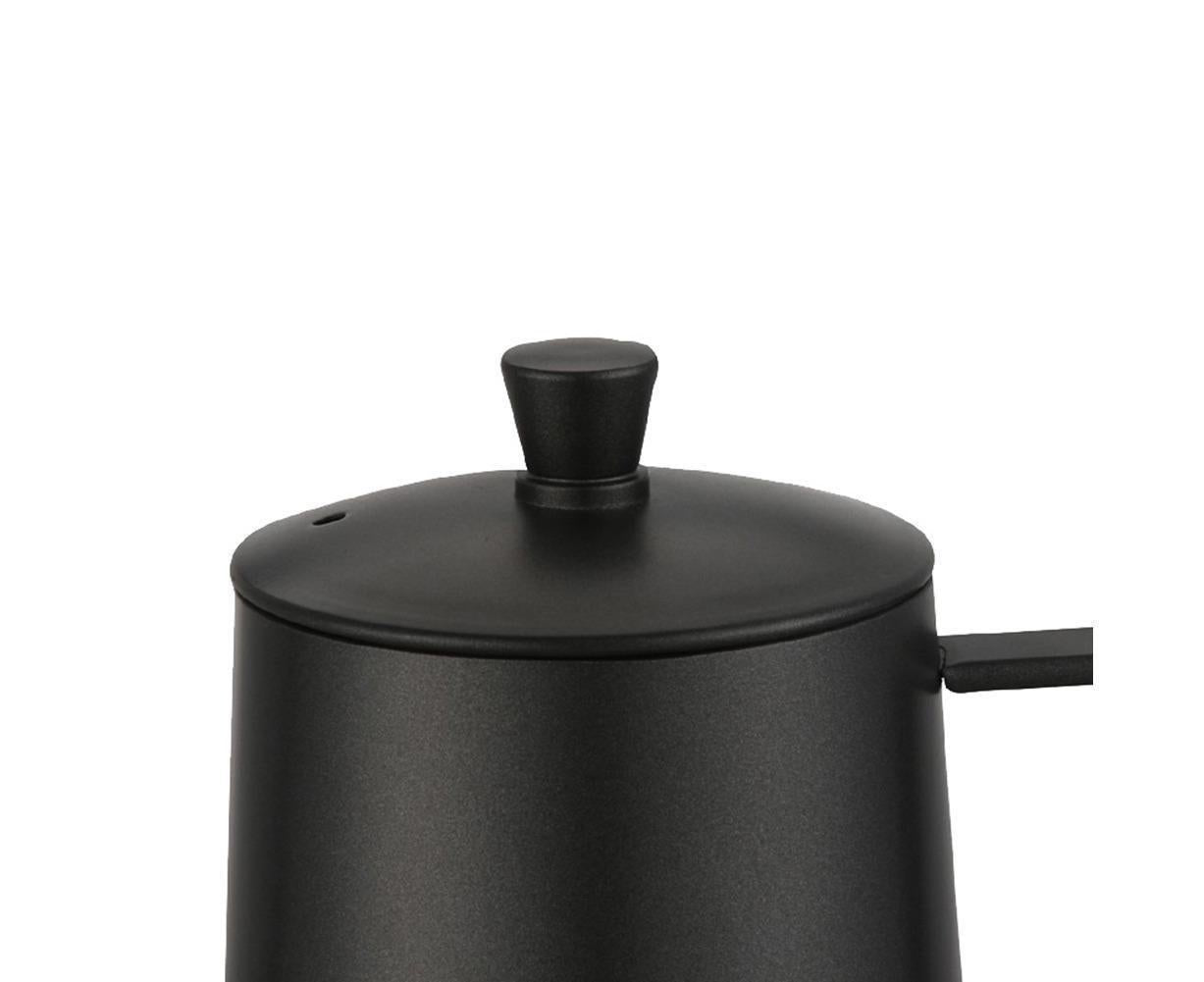 600ml Pour Over Kettle Coffee Maker Stainless Steel Gooseneck Drip Tea Pot Jug-Black 600ML V1263-JX-293