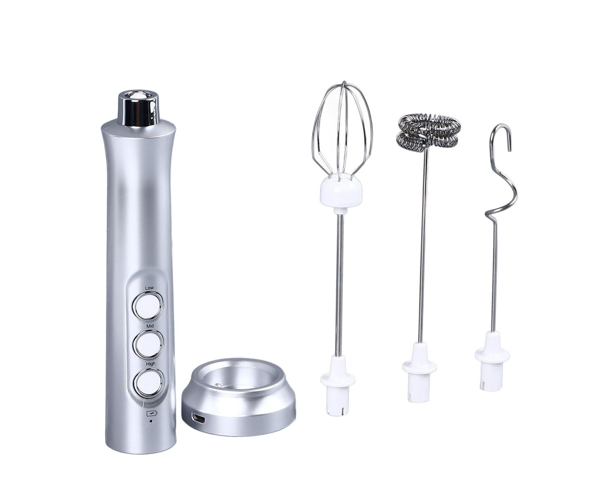 Handheld Milk Frother, Powerful High-Speed USB Rechargeable, Whisk Drink Mixer for Coffee, Matcha & Hot V1263-JX-2934