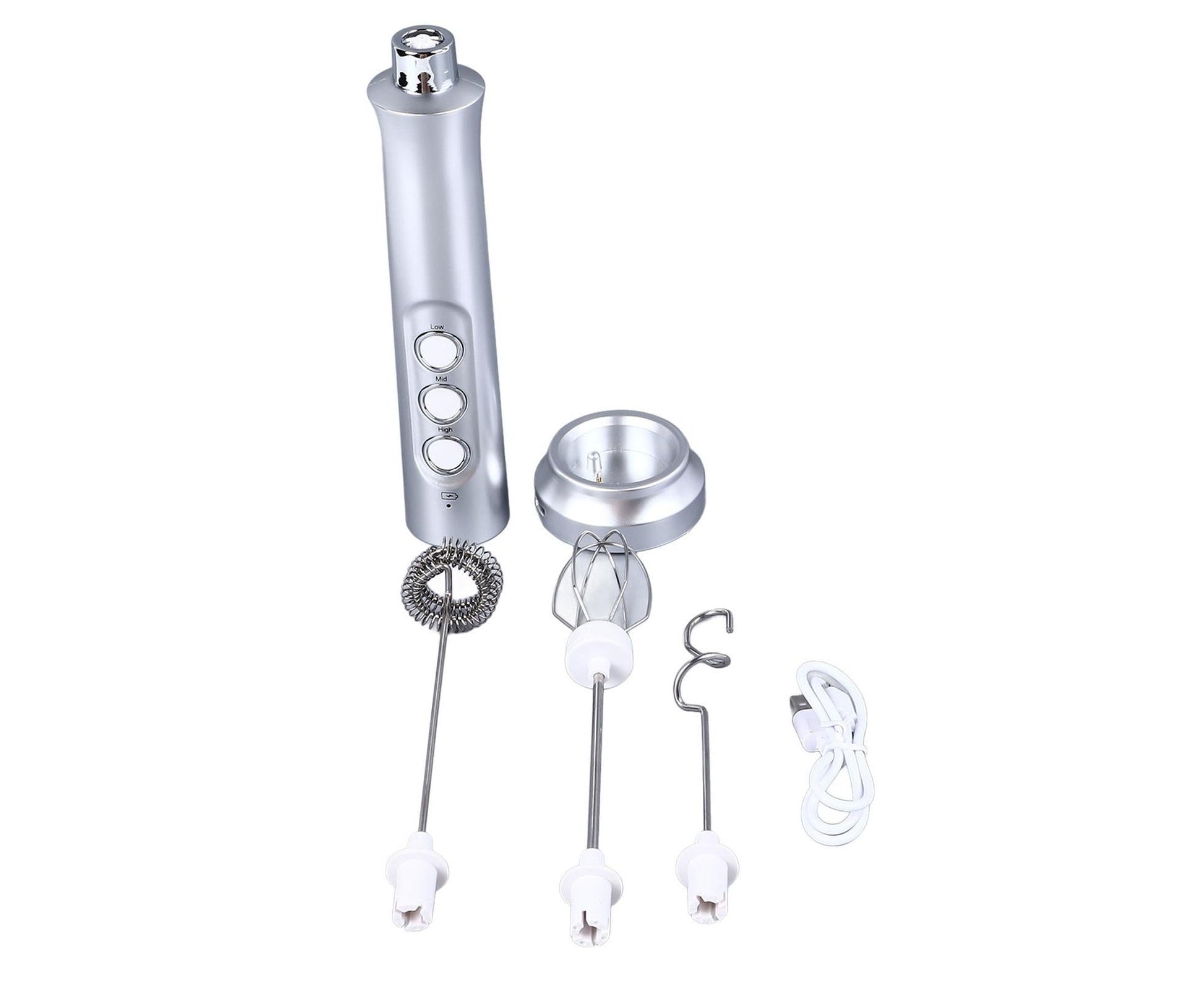 Handheld Milk Frother, Powerful High-Speed USB Rechargeable, Whisk Drink Mixer for Coffee, Matcha & Hot V1263-JX-2934