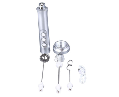 Handheld Milk Frother, Powerful High-Speed USB Rechargeable, Whisk Drink Mixer for Coffee, Matcha & Hot V1263-JX-2934