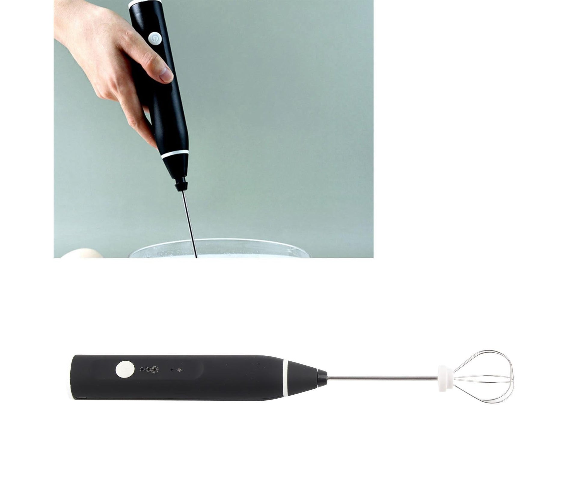Milk Frother, USB Electric Coffee Foam Maker, Blender Mixer, Mini Handheld Egg Beater V1263-JX-2935
