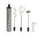 Stainless Steel Milk Frother, USB Charging, Handheld Electric Egg Beater for Home Kitchen V1263-JX-2936