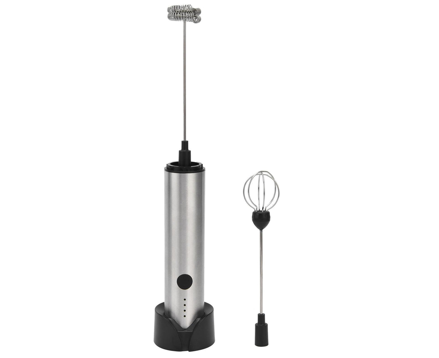 Stainless Steel Electric Milk Frother, Handheld Egg Beater, USB Charging, Mini Mixer V1263-JX-2937