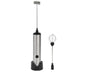 Stainless Steel Electric Milk Frother, Handheld Egg Beater, USB Charging, Mini Mixer V1263-JX-2937