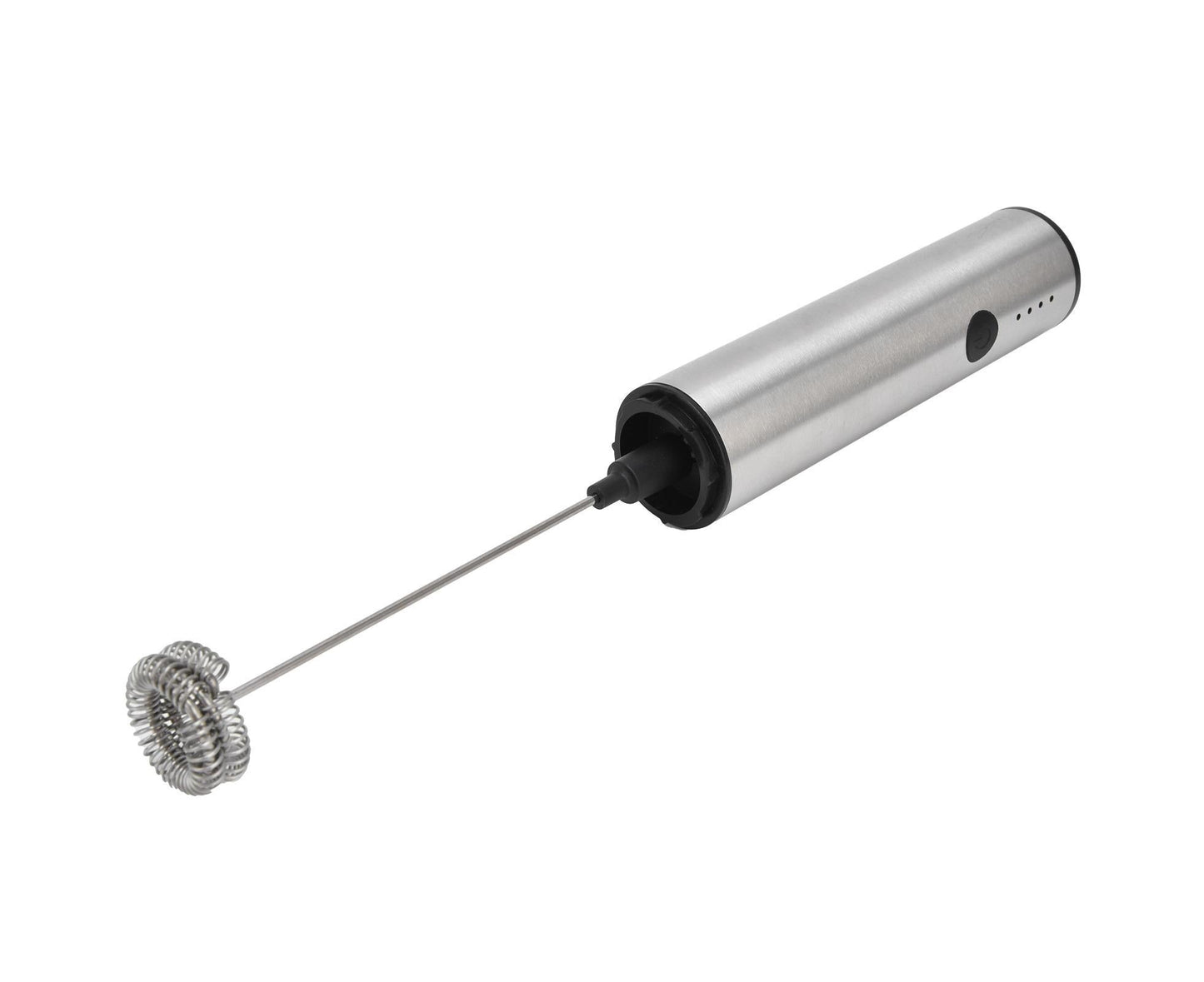 Stainless Steel Electric Milk Frother, Handheld Egg Beater, USB Charging, Mini Mixer V1263-JX-2937