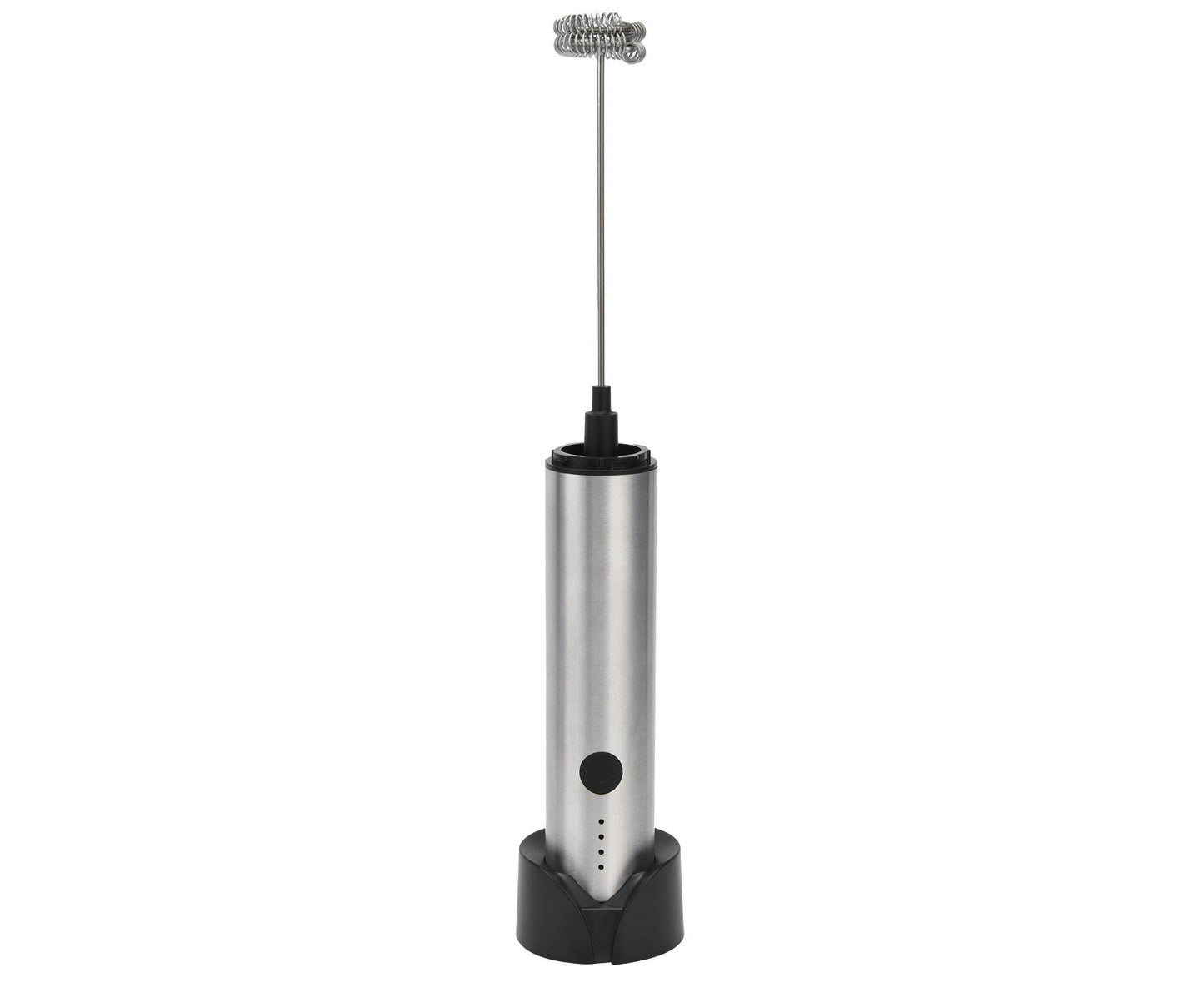 Stainless Steel Electric Milk Frother, Handheld Egg Beater, USB Charging, Mini Mixer V1263-JX-2937