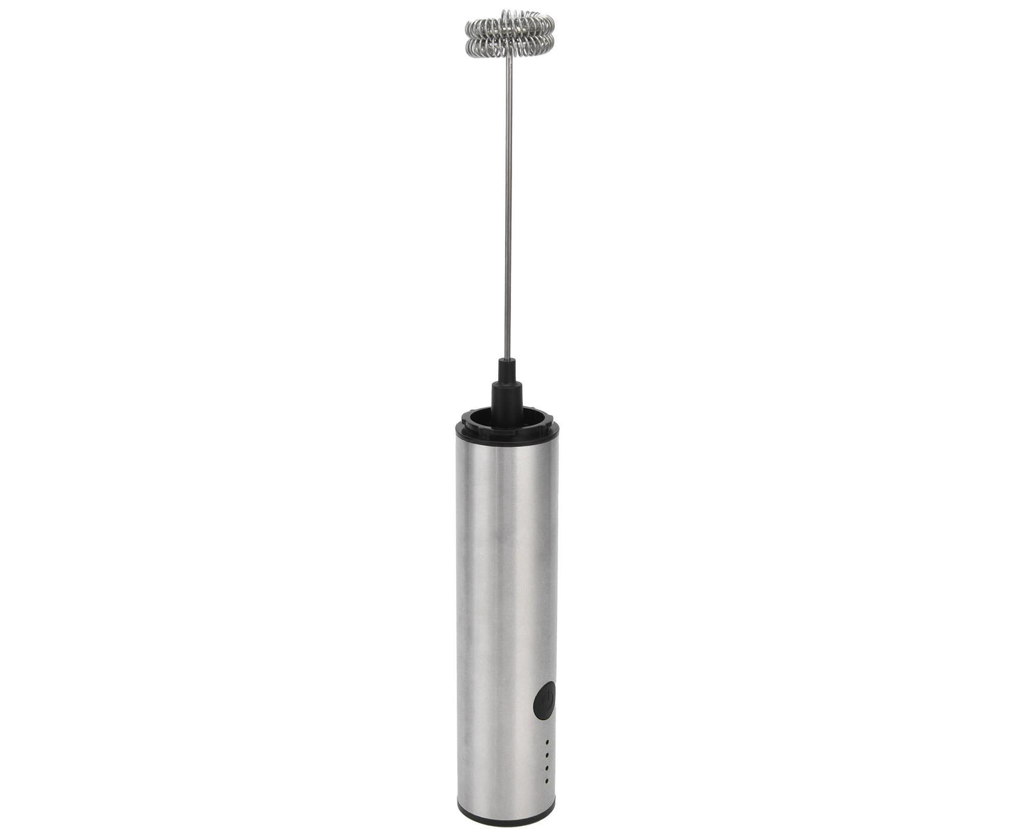 Stainless Steel Electric Milk Frother, Handheld Egg Beater, USB Charging, Mini Mixer V1263-JX-2937