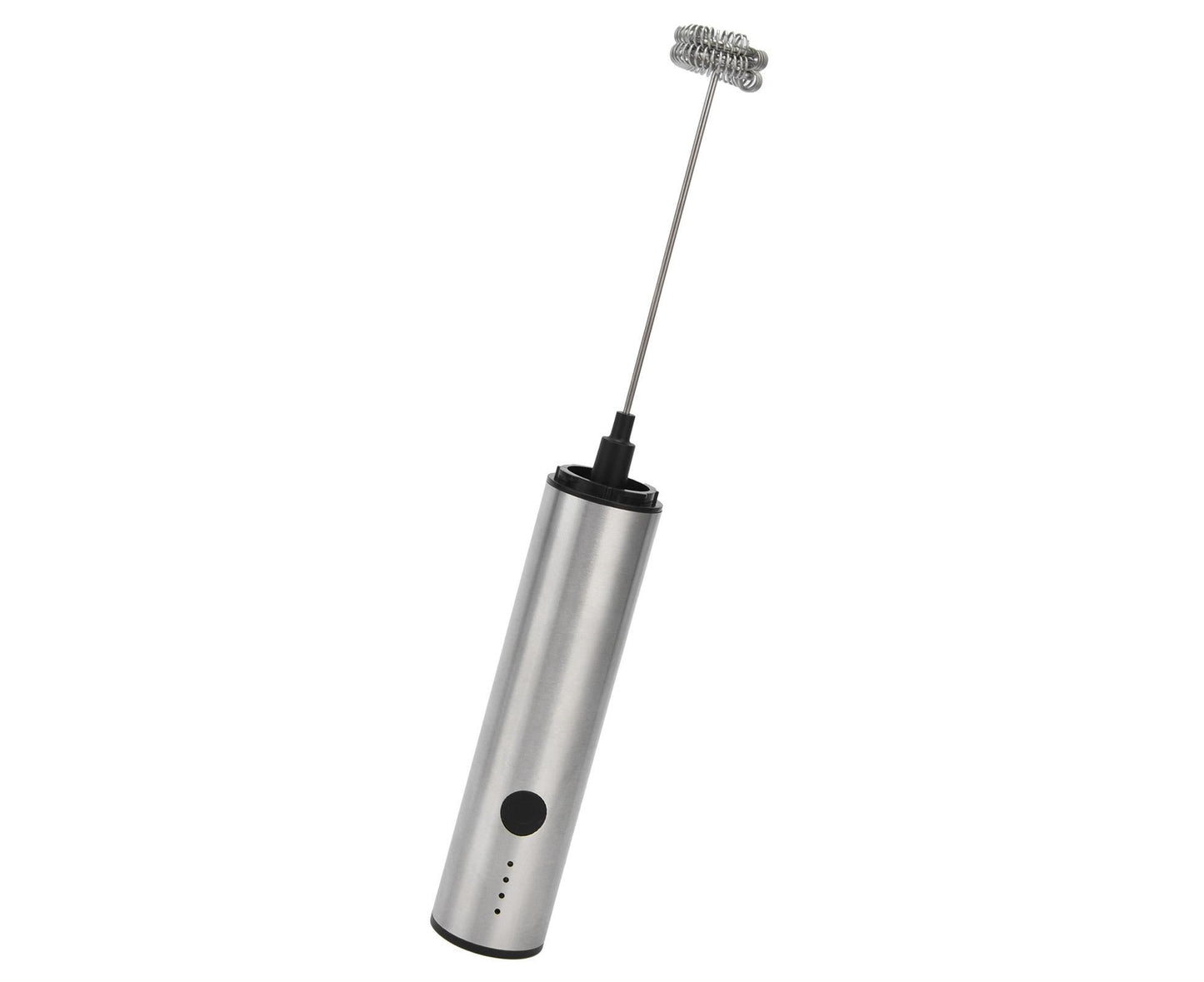 Stainless Steel Electric Milk Frother, Handheld Egg Beater, USB Charging, Mini Mixer V1263-JX-2937