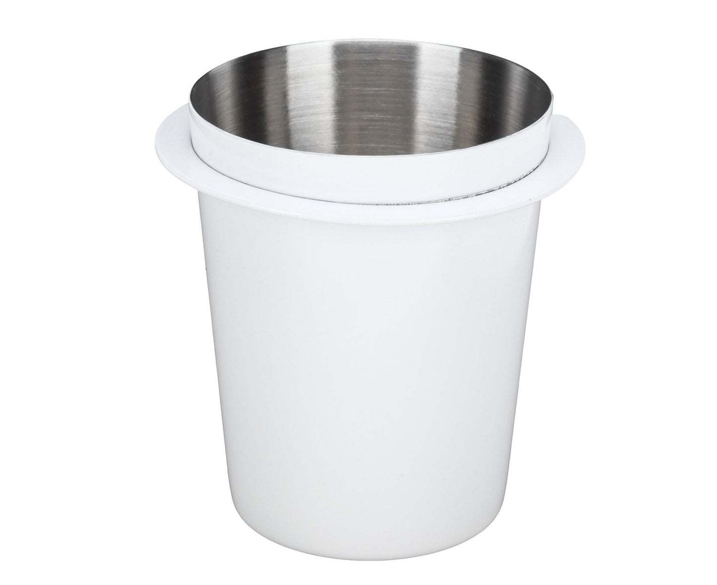 58mm Coffee Dosing Cup, Stainless Steel Dosing Tool for Coffee Machine Handle, White V1263-JX-2948