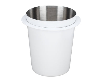 58mm Coffee Dosing Cup, Stainless Steel Dosing Tool for Coffee Machine Handle, White V1263-JX-2948