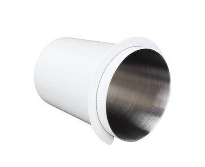 58mm Coffee Dosing Cup, Stainless Steel Dosing Tool for Coffee Machine Handle, White V1263-JX-2948