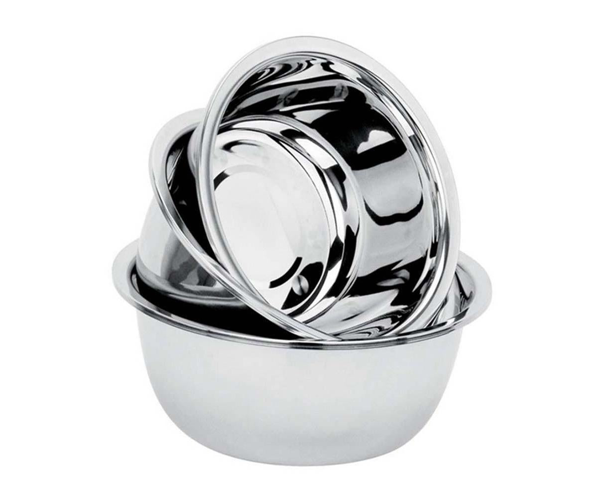 Thickened Stainless Steel Rice Noodles Soup Bowl Vegetables Basin Kitchenware-20cm V1263-JX-295