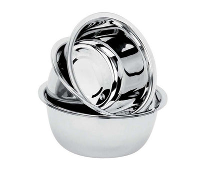 Thickened Stainless Steel Rice Noodles Soup Bowl Vegetables Basin Kitchenware-20cm V1263-JX-295
